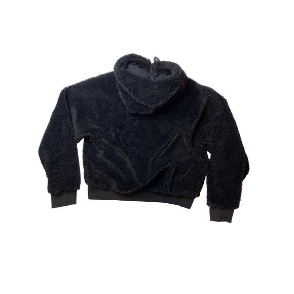 Lululemon Textured Fleece 1/2 Zip Black Hoodie Women’s Size 12 - Picture 8 of 9
